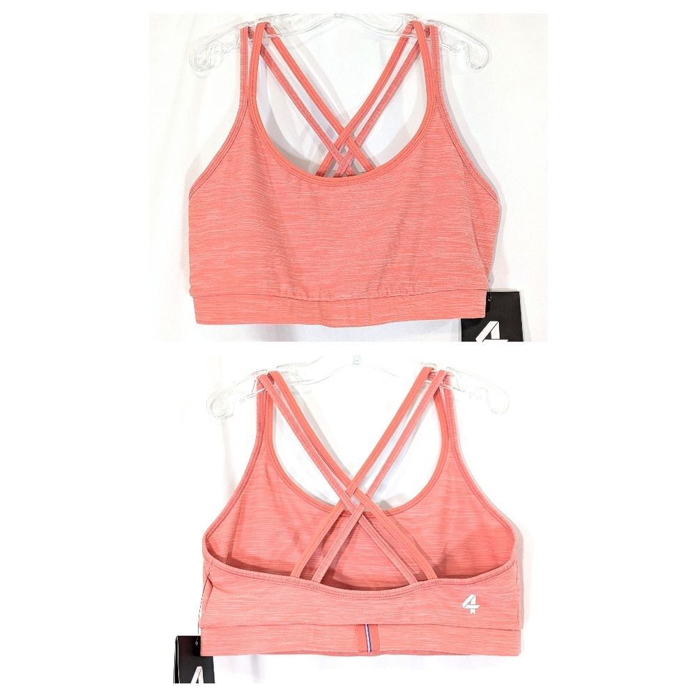 NEW FourLaps Vitality Sports Bra in Blush Space Dye - Size Small Womens